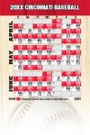 Magnetic Business Card Real Estate Baseball Schedules  |Realtor Tools